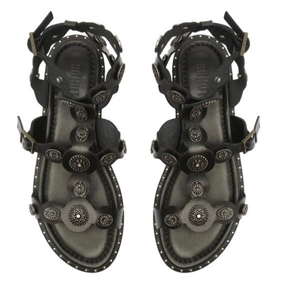 Schutz ALETTA LEATHER SANDAL size 11B New comfy flats for any occasion - Picture 2 of 16